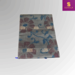 Royal Blue and Silver Powerloom Silk Saree with Floral Brocade - Image 2